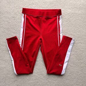 Alo Yoga 7/8 Airlift Leggings Classic Red & White Size S